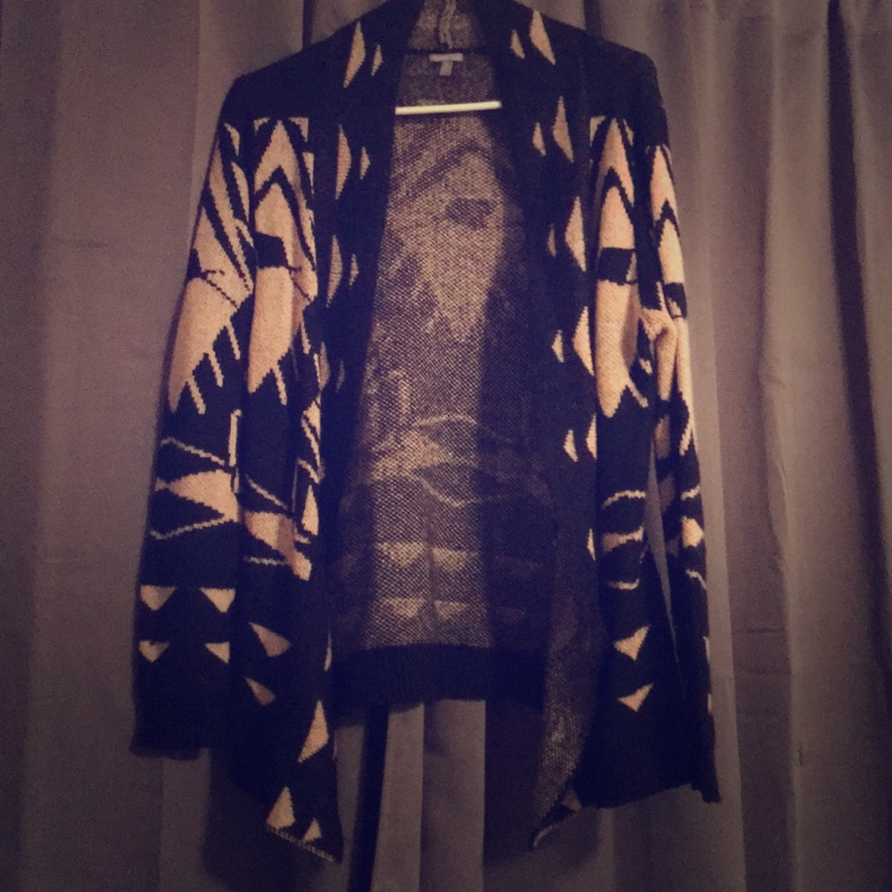Aztec open sweater